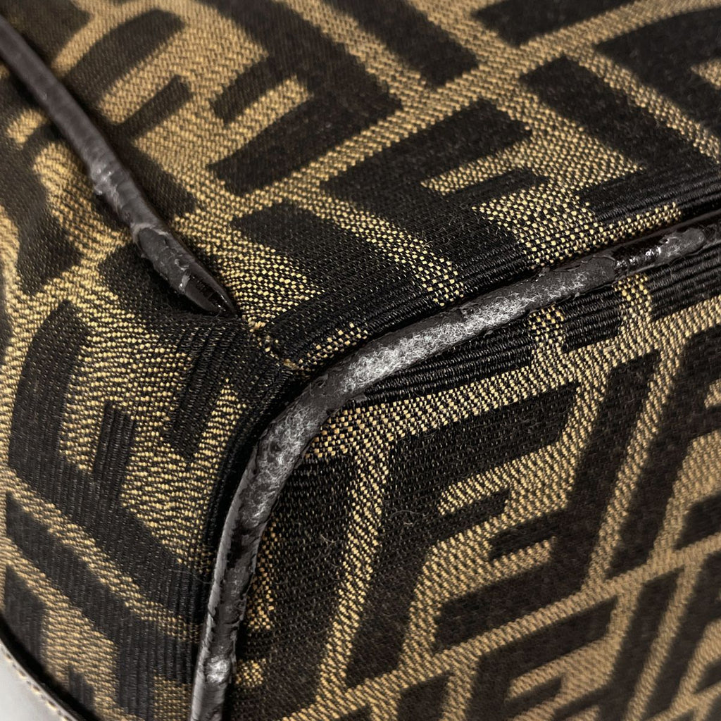 Fendi Handbag Zucca Pattern Vanity Bag Canvas Brown — view 3