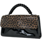 Loewe Handbag Velazquez Patent Leather Black