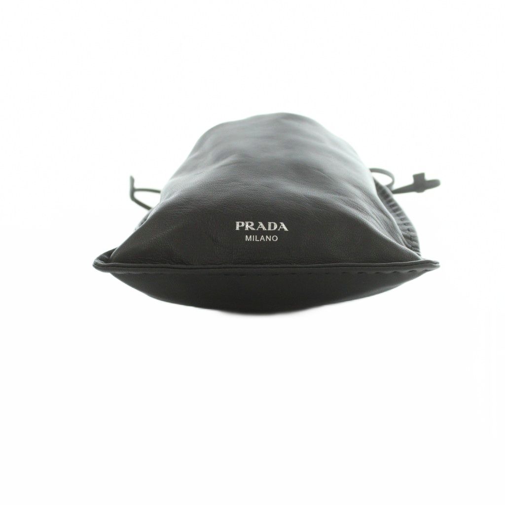 Prada Smartphone Pouch Drawstring Nappa Leather Black — view 4