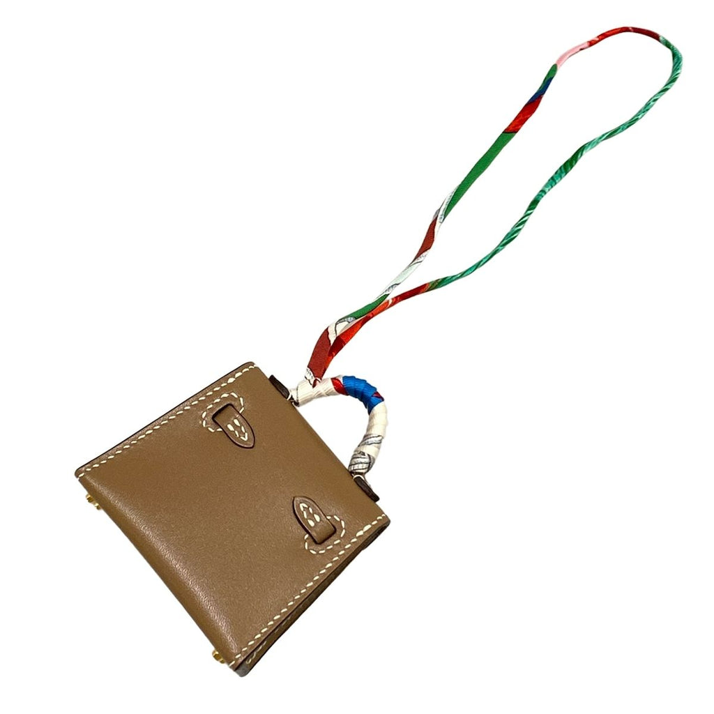 Hermes Key Holder Kelly Twilly Charm Etoupe Gold — view 2