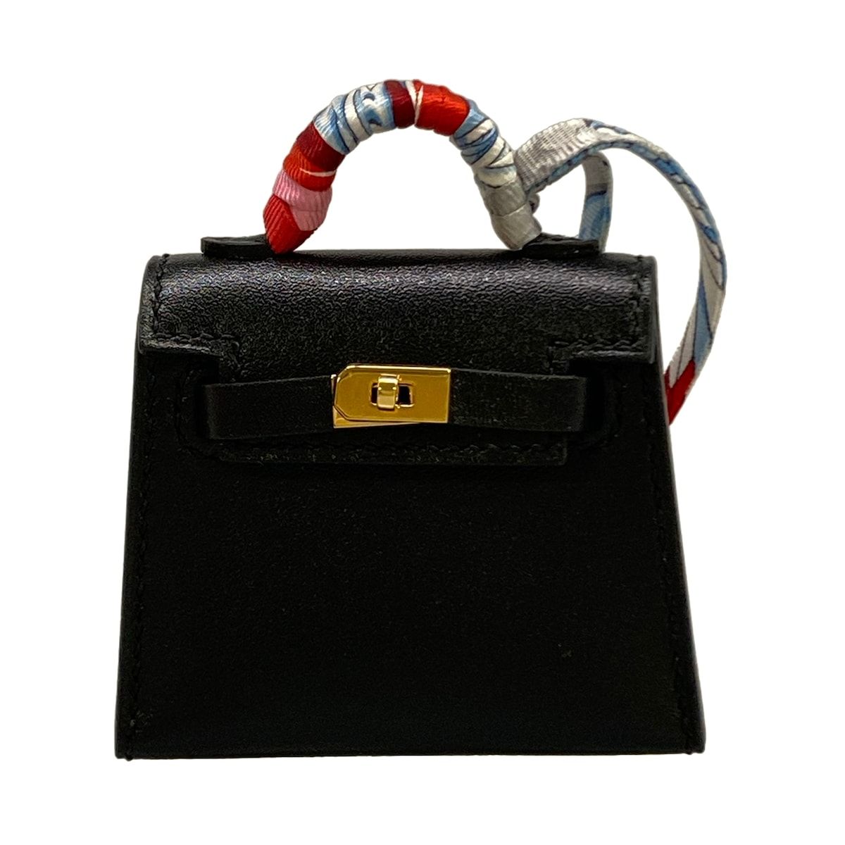 Hermes Key Holder Kelly Twilly Charm Black Gold — view 3