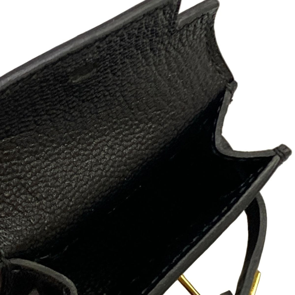 Hermes Key Holder Kelly Twilly Charm Black Gold — view 4