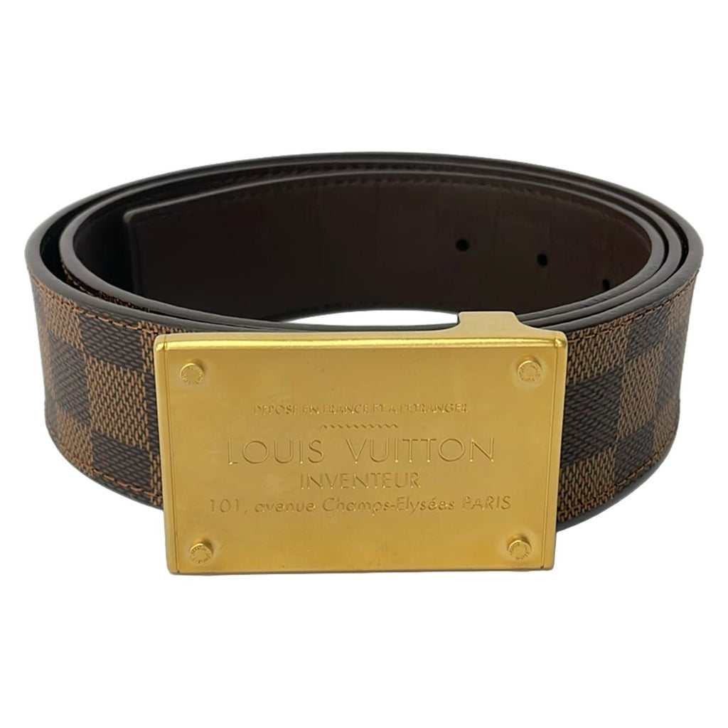Louis Vuitton Belt 100 Dark Brown Damier