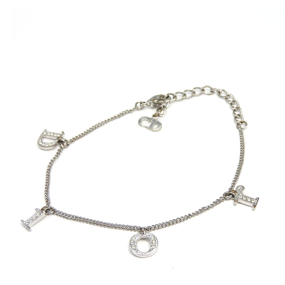 Dior Metal Silver CD Logo
