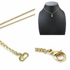 Dior Necklace Metal Gold Faux Pearl Plated — view 4