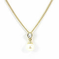 Dior Necklace Metal Gold Faux Pearl Plated