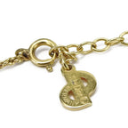 Dior Necklace Metal Gold Silver Plated Logo — view 8