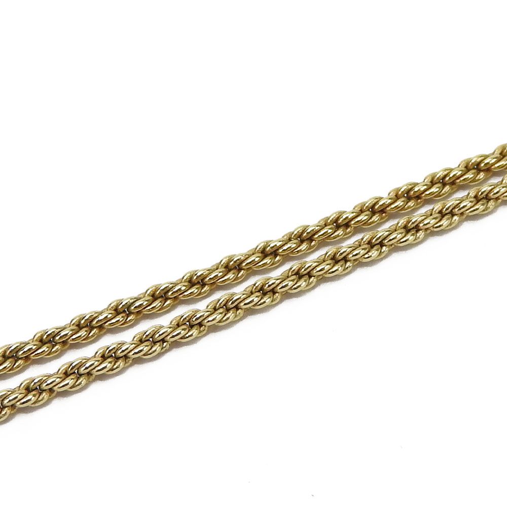 Dior Necklace Metal Gold Silver Plated Logo — view 5