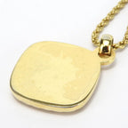 Dior Necklace Metal Gold Silver Plated Logo — view 3