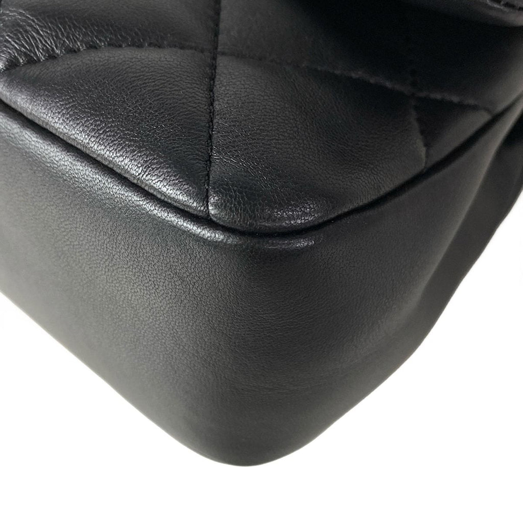 Chanel Shoulder Bag Mini Quilted Black Lambskin — view 7