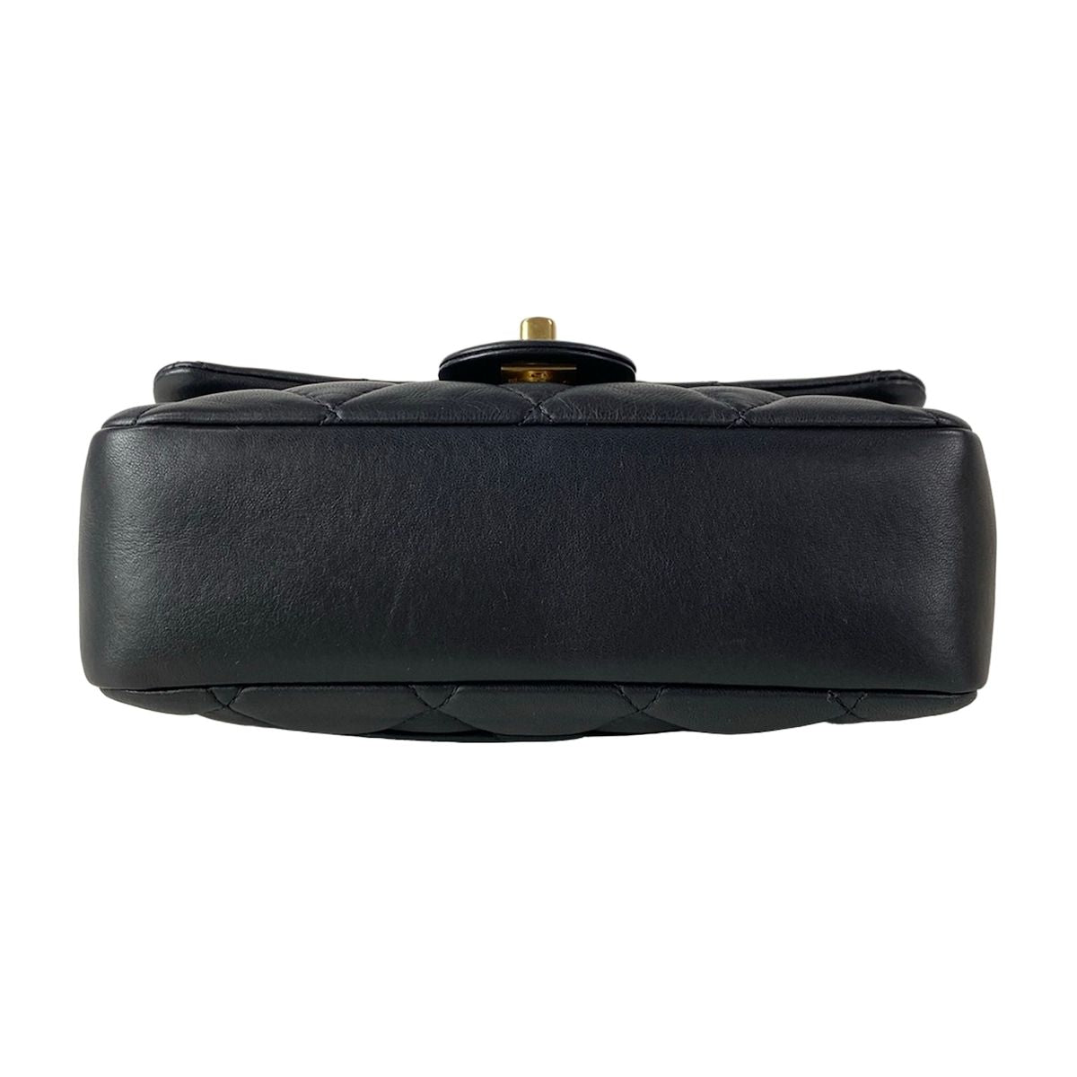 Chanel Shoulder Bag Mini Quilted Black Lambskin — view 5