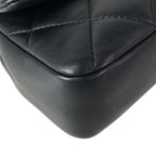 Chanel Shoulder Bag Mini Quilted Black Lambskin — view 6