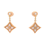 Louis Vuitton Earrings Star Blossom 18k Pink Gold White Diamond
