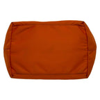 Prada Tote Bag Logo Jacquard Orange Leather — view 5