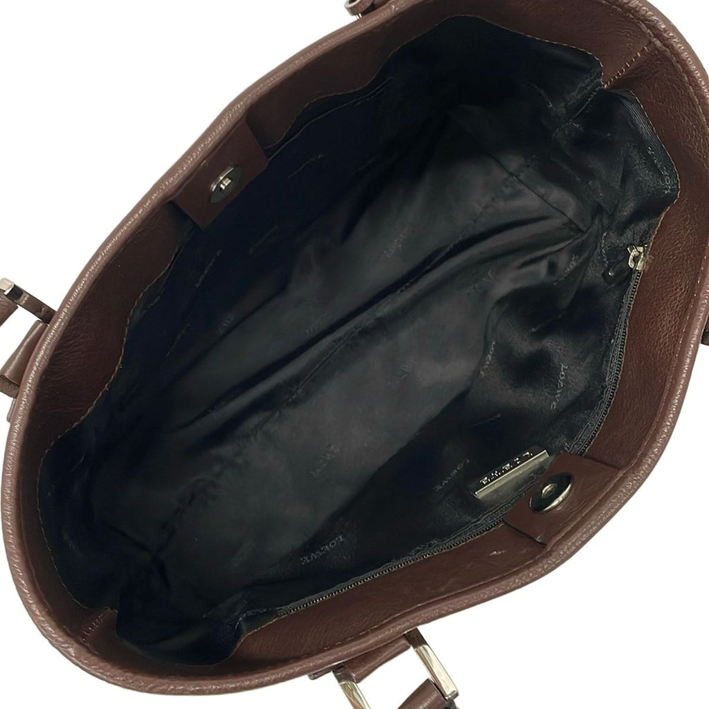 Loewe Handbag Fusta Brown Leather — view 7