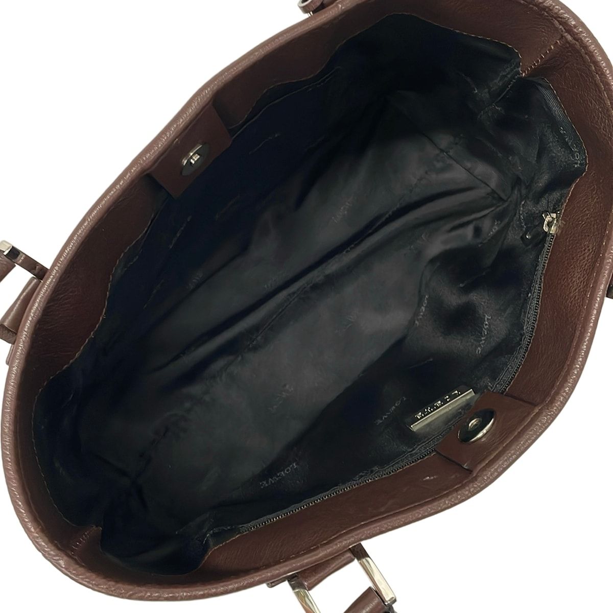 Loewe Handbag Fusta Brown Leather — view 7