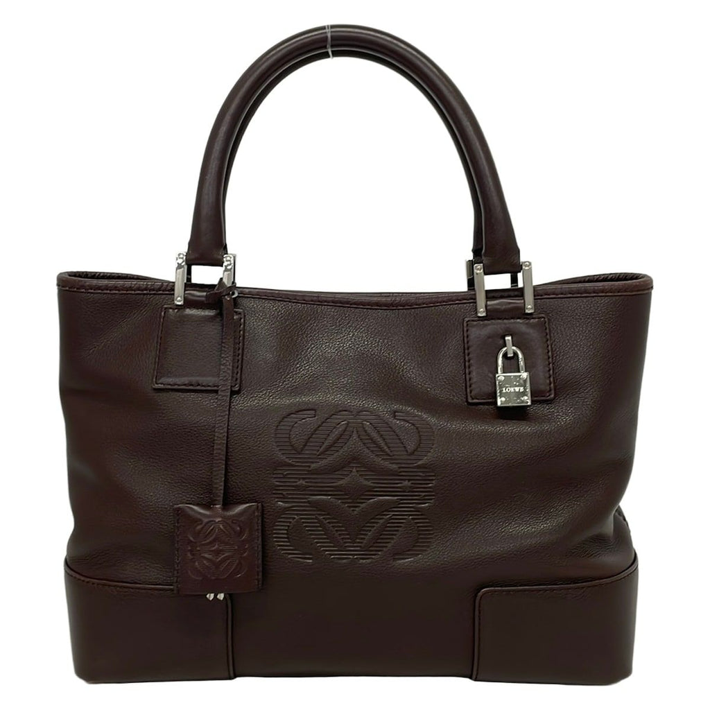 Loewe Handbag Fusta Brown Leather