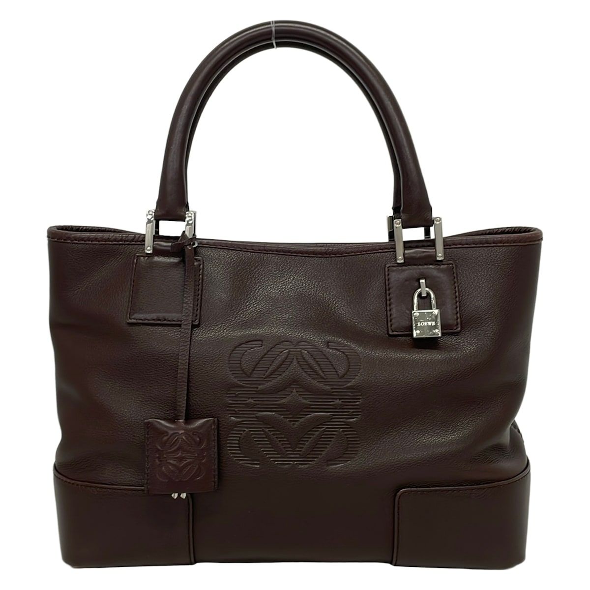 Loewe Handbag Fusta Brown Leather