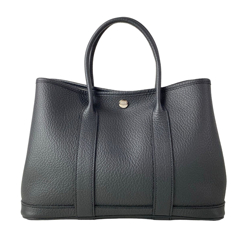 Hermes Tote Bag Garden Party TPM Black Silver — view 3