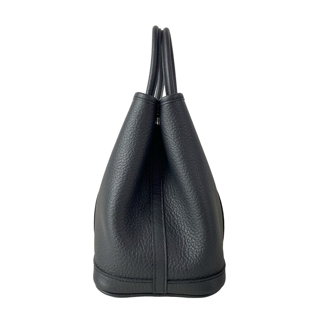 Hermes Tote Bag Garden Party TPM Black Silver — view 2