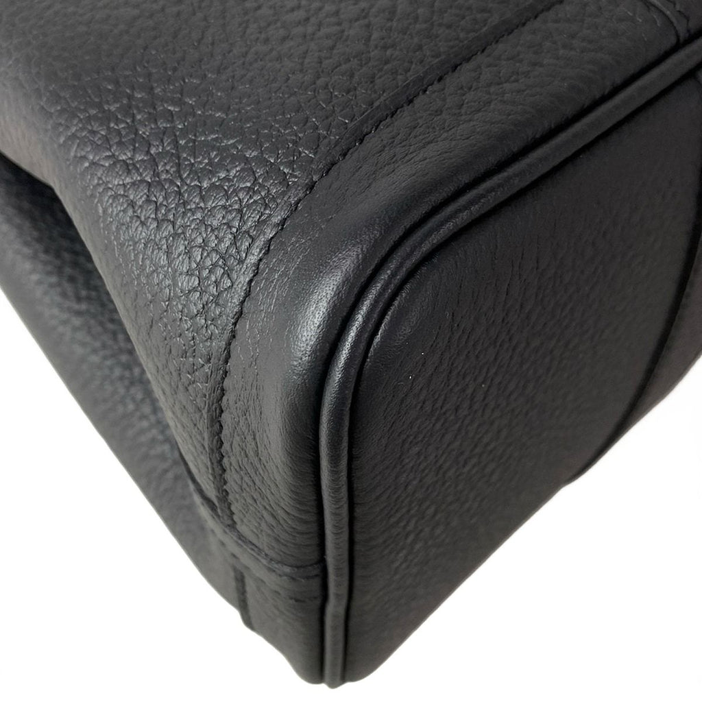 Hermes Tote Bag Garden Party TPM Black Silver — view 8