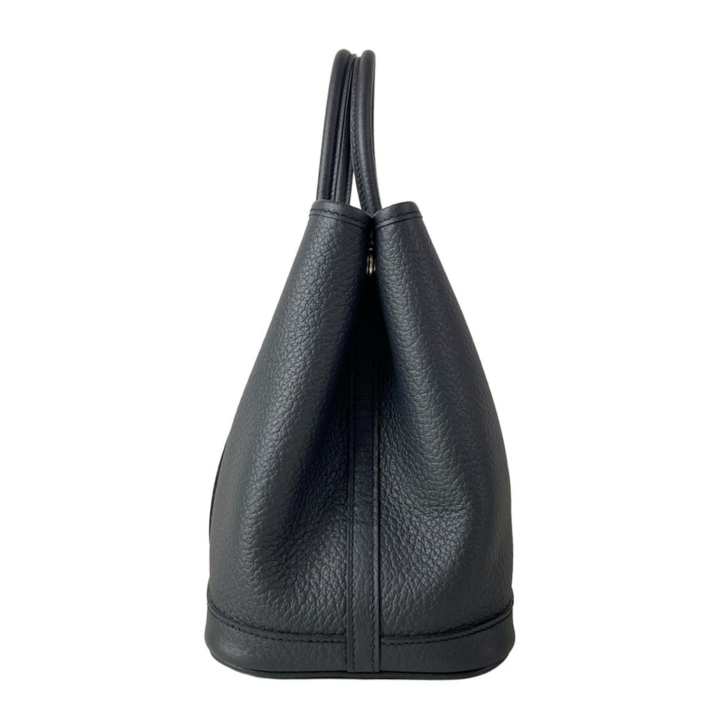 Hermes Tote Bag Garden Party TPM Black Silver — view 4