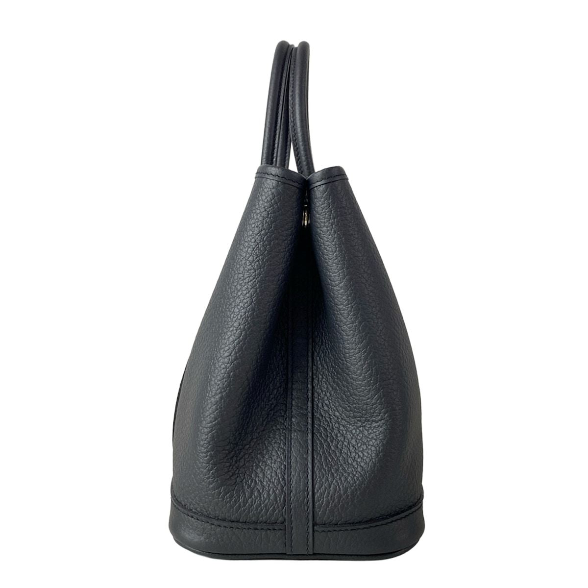 Hermes Tote Bag Garden Party TPM Black Silver — view 4