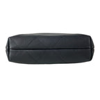 Chanel Handbag Quilted Hobo Black Gold Metal Leather — view 5
