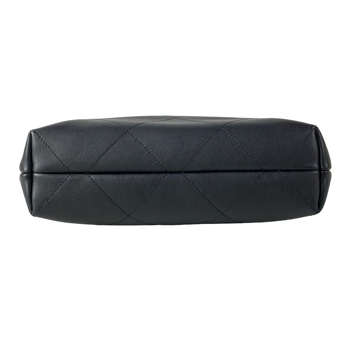 Chanel Handbag Quilted Hobo Black Gold Metal Leather — view 5