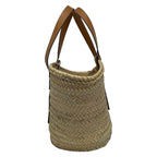 Loewe Tote Bag Basket Pink Beige Yellow Multi KEN PRICE LA Leather — view 4