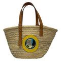 Loewe Tote Bag Basket Pink Beige Yellow Multi KEN PRICE LA Leather