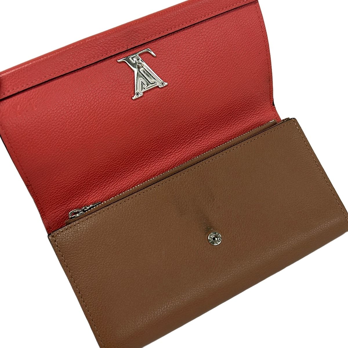 Louis Vuitton Wallet Lockme Portefeuille II Blossom Leather Cowhide — view 3