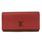 Louis Vuitton Wallet Lockme Portefeuille II Blossom Leather Cowhide