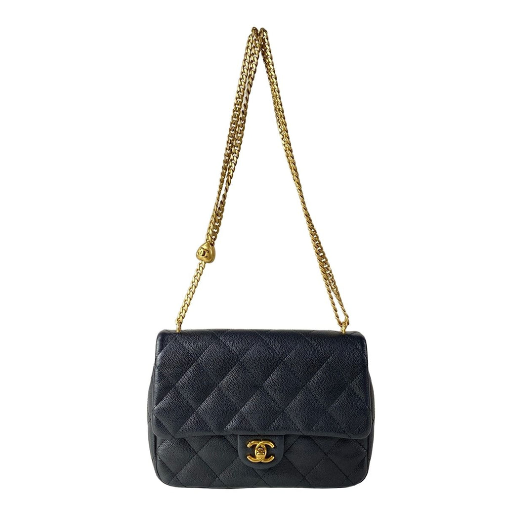 Chanel Shoulder Bag Quilted Black