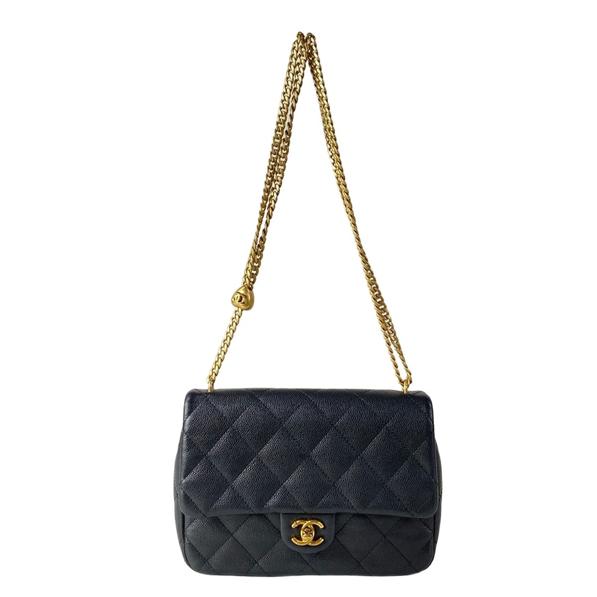 Chanel Shoulder Bag Quilted Black