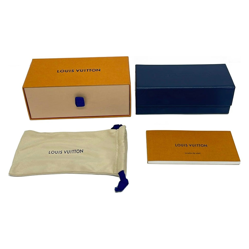 Louis Vuitton Sunglasses LV Blade Dark Brown Black Logo Eyewear — view 7