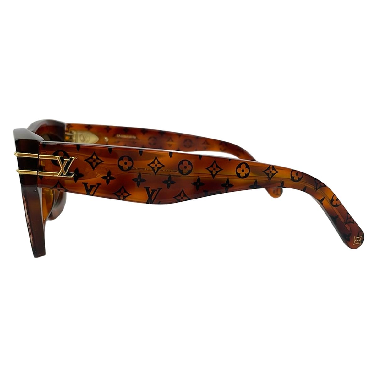 Louis Vuitton Sunglasses LV Blade Dark Brown Black Logo Eyewear — view 2