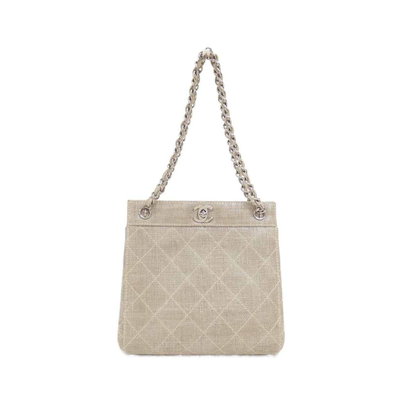 Chanel Vintage Bag Handbag Beige