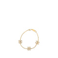 Chanel CC Logo Bracelet Gold Plated Rhinestone