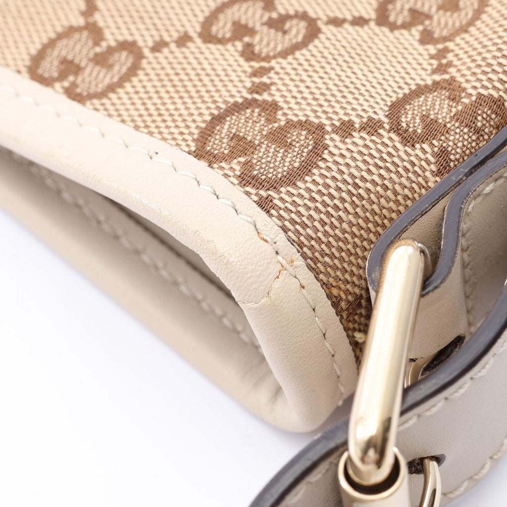 Gucci Shoulder Bag GG Canvas Beige Ivory — view 7