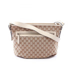 Gucci Shoulder Bag GG Canvas Beige Ivory