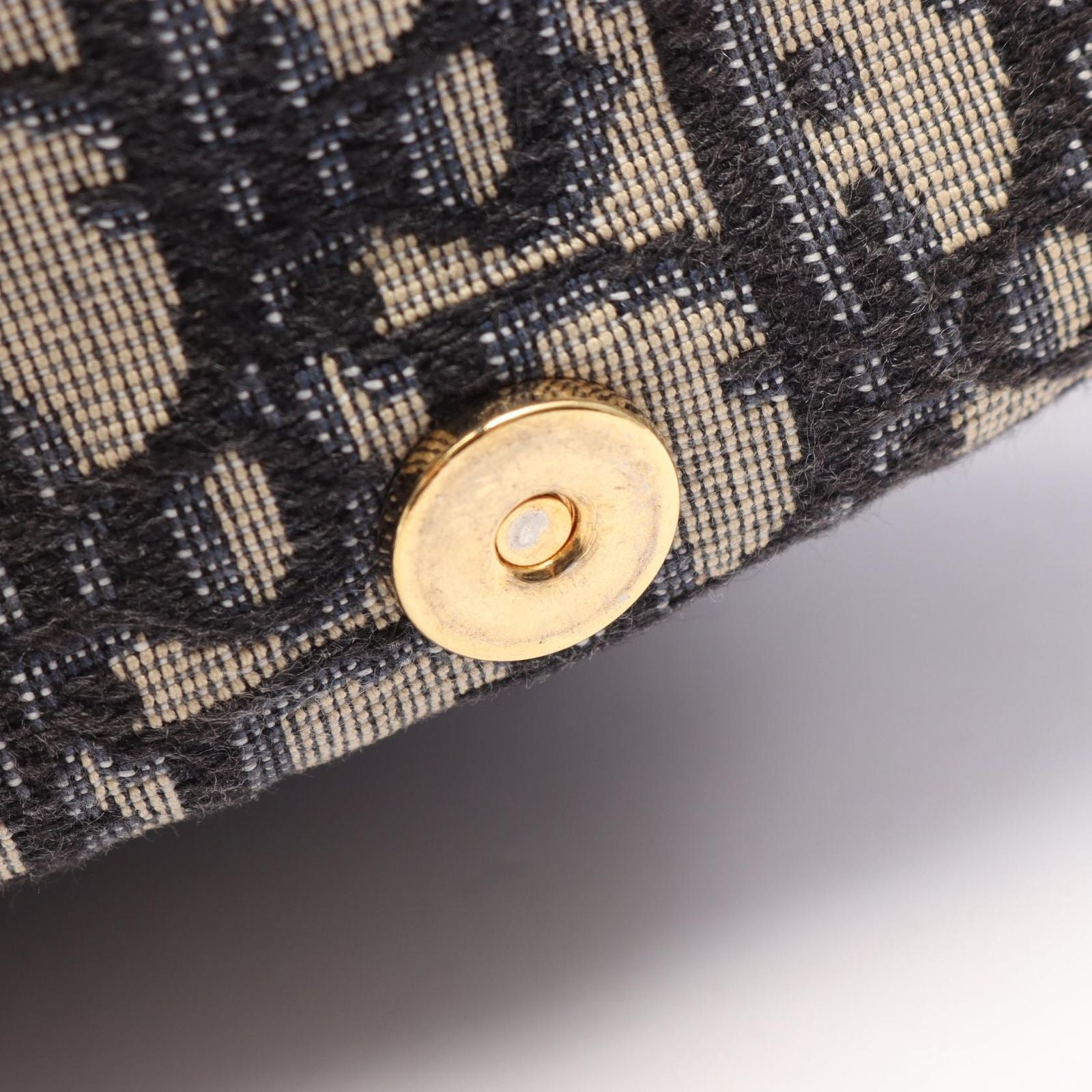Dior Shoulder Bag Bobby Medium Oblique Navy Canvas Leather — view 7