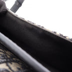 Dior Shoulder Bag Bobby Medium Oblique Navy Canvas Leather — view 6