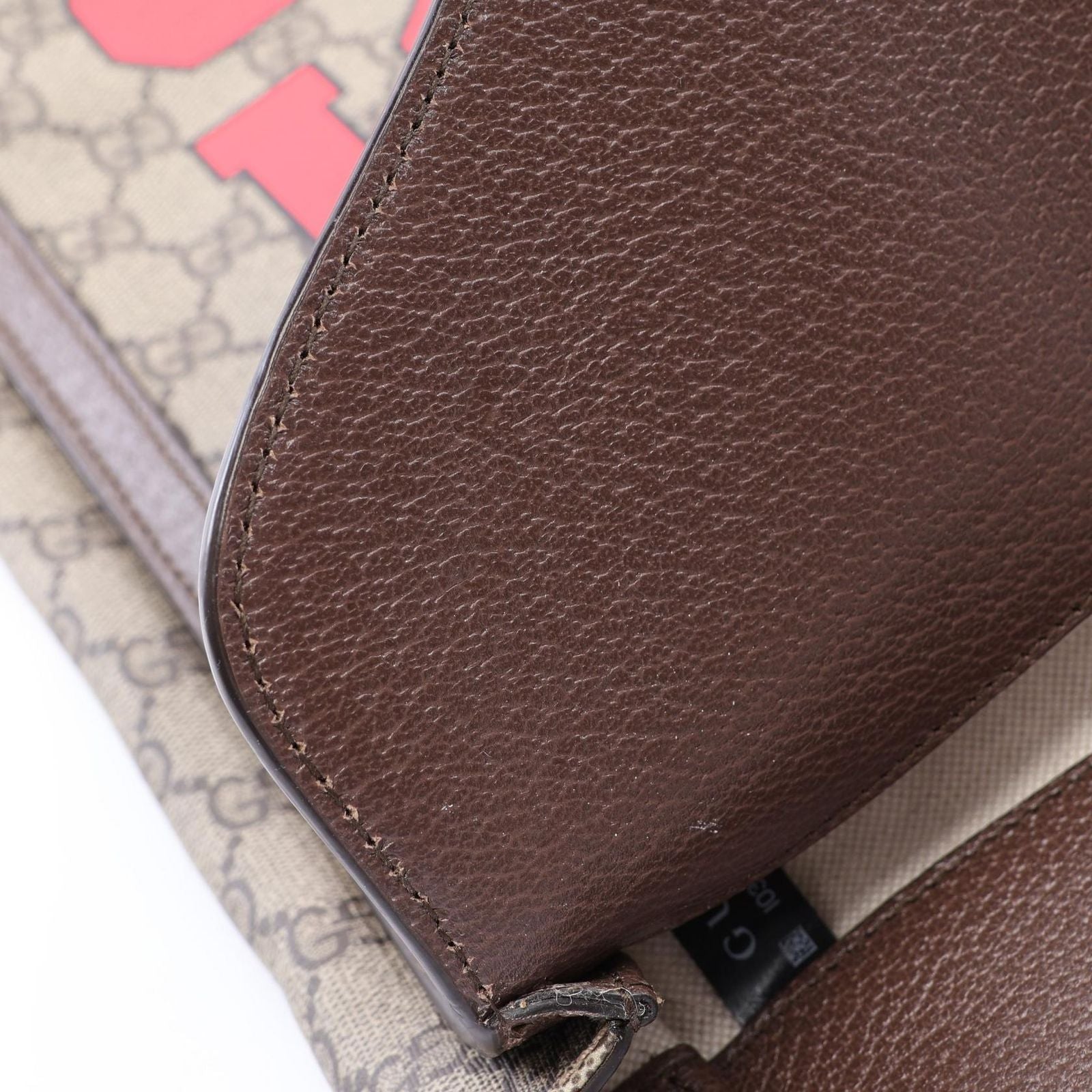 Gucci Tote GG Supreme 2-Way Beige Brown Leather Handbag — view 5