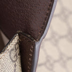 Gucci Tote GG Supreme 2-Way Beige Brown Leather Handbag — view 6