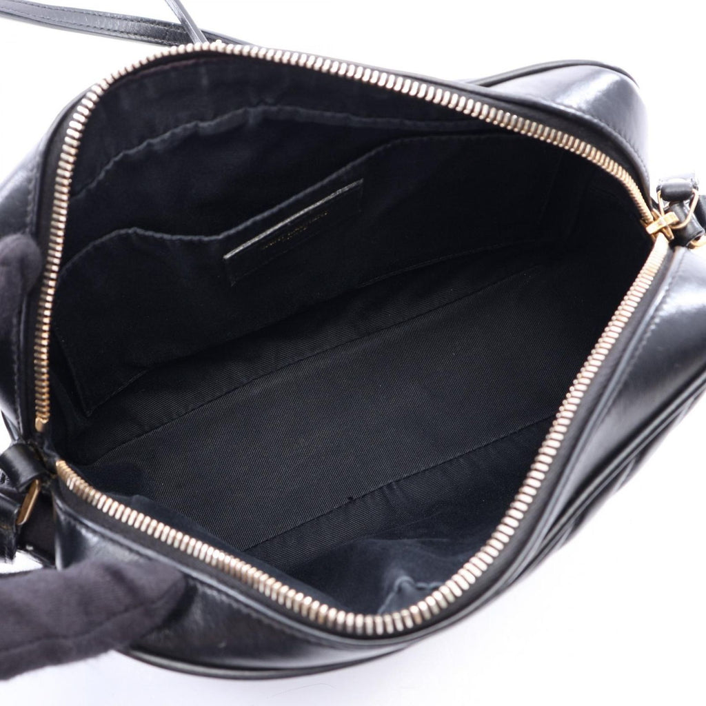 Saint Laurent Paris Shoulder Bag Lou Black Leather Monogram — view 3