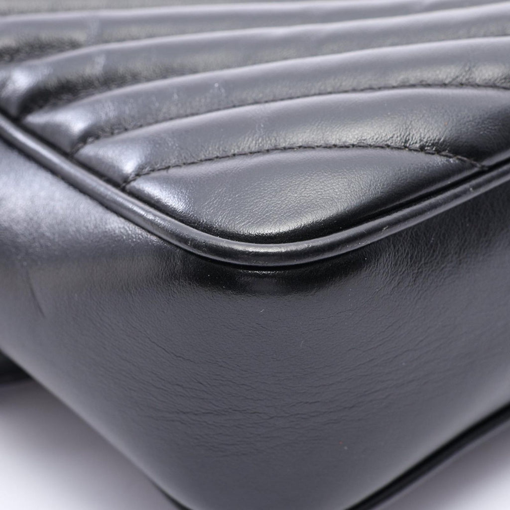 Saint Laurent Paris Shoulder Bag Lou Black Leather Monogram — view 6