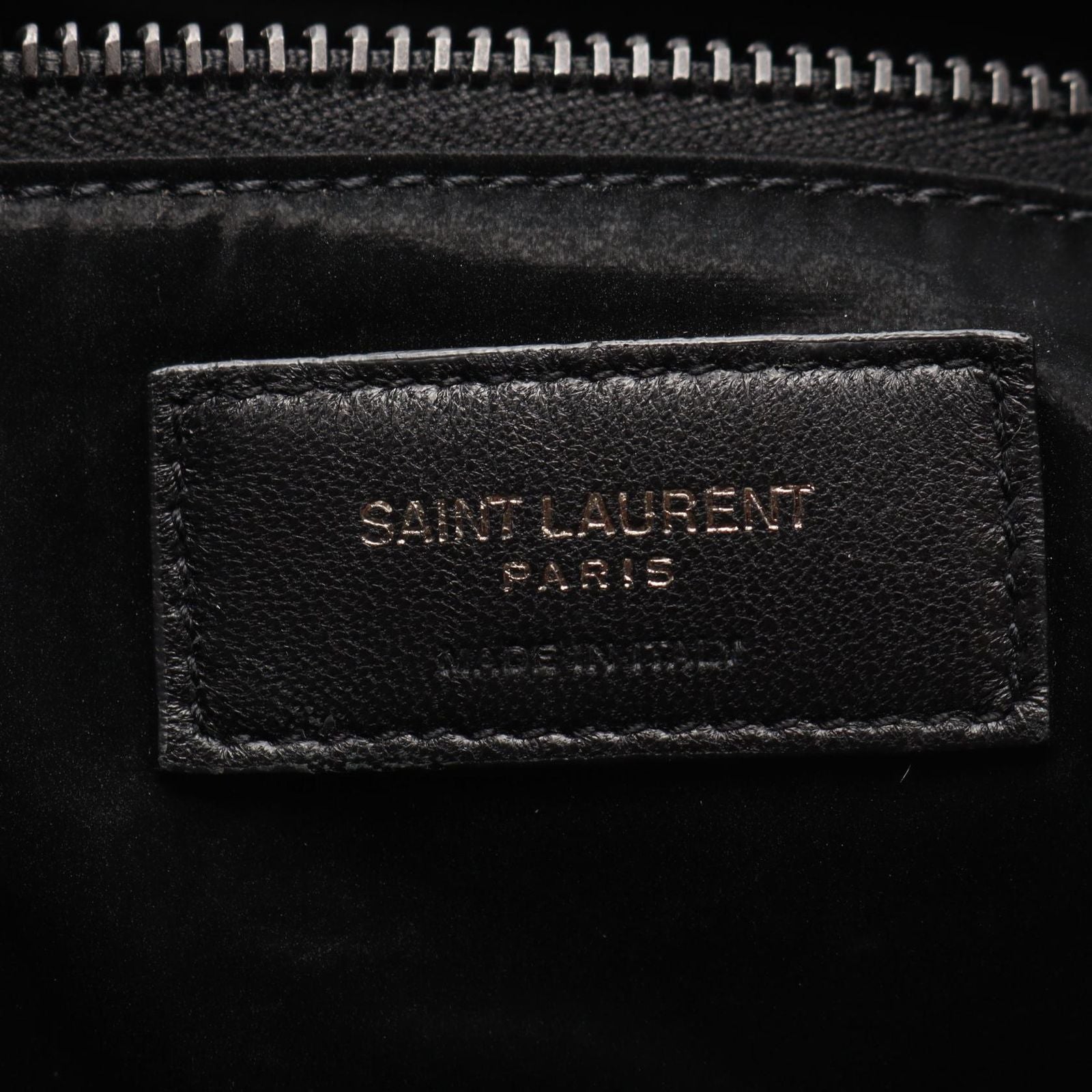 Saint Laurent Paris Tote Bag Wide Puffer Black Nylon — view 4