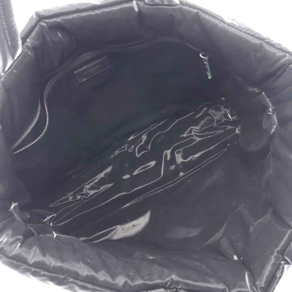 Saint Laurent Paris Tote Bag Wide Puffer Black Nylon — view 3