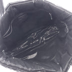 Saint Laurent Paris Tote Bag Wide Puffer Black Nylon — view 3